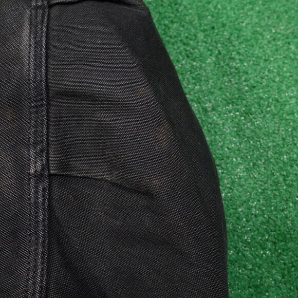 VINTAGE CARHARTT C26 BLK FULL ZIP QUILT LINED DUCK CANVAS JACKET SIZE XL - Picture 5 of 12